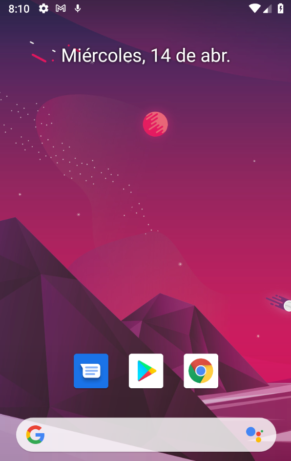 Escriptori d'inici d'Android